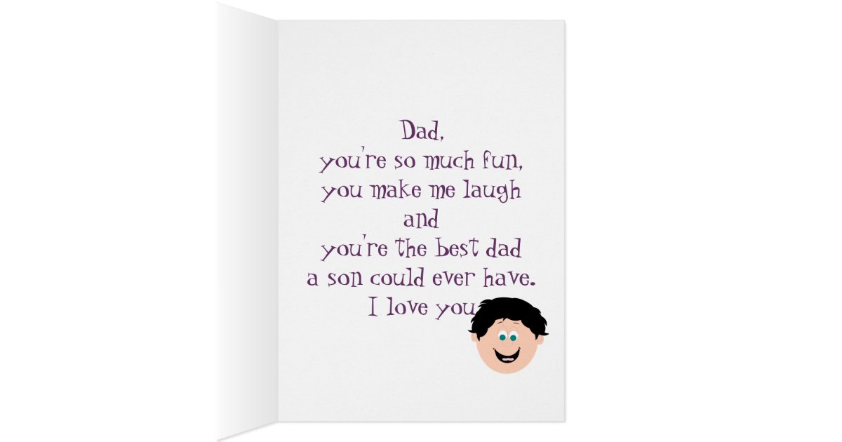 Birthday Dad (Son) Card | Zazzle