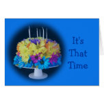Birthday Daisy Cake- customize Cards