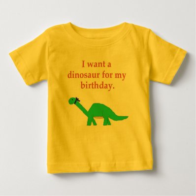 Birthday Dinosaur apparel Tee Shirt