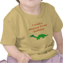 Birthday Dinosaur apparel Tee Shirts