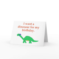 Birthday Dinosaur card