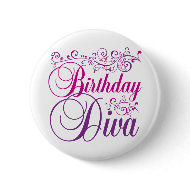Birthday Diva button