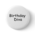 Birthday Diva buttons