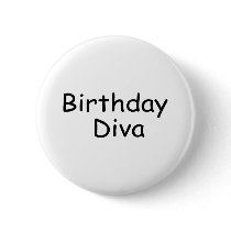 Birthday Diva buttons