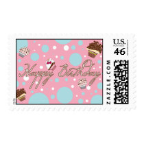 Birthday Dots postage