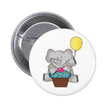 Birthday Elephant Pin