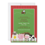 Birthday Farm Animals Invitation