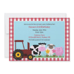 Birthday Farm Animals Invitation