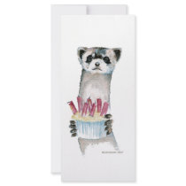 Birthday Ferret Customized Rack Card