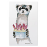 Birthday Ferret Custom Stationery