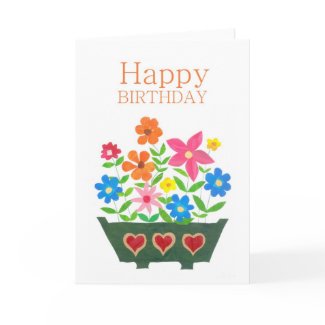 Birthday Flowers card