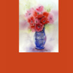 flowers, vase, watercolor, nature, landscapes