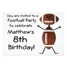 Birthday Football Party Invitation