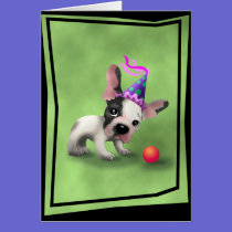 Birthday FrBulldogB cards