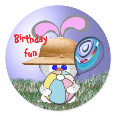 Birthday Fun Round Sticker by birthday_party_fun