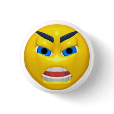 Birthday Funny Face Button by birthday_gifts