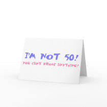 Birthday Gag Gift For Turning 50 cards