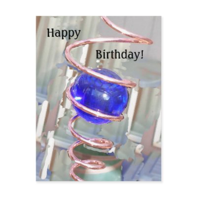 Birthday Gazing Ball Postcards by ebroskie1234