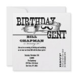 Birthday Gent Birthday Party Invitation