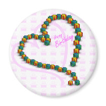 Birthday gift on magnet by kicimeow Birthday gift on magnet
