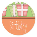 Birthday gift sticker