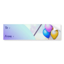 Birthday Gift Tag Bumper Sticker bumper stickers