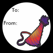 birthday gift tag stickers