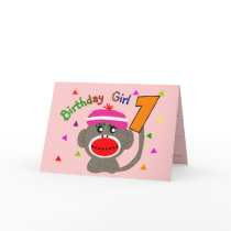 Birthday Girl "1" year old Cards