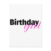 Birthday girl (2) postcard