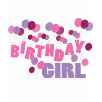Birthday Girl Balloons t-shirts