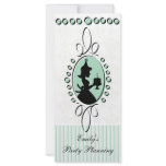 Birthday Girl Blue Cameo Custom Rack Cards