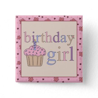 Birthday Girl Button button