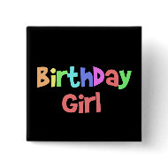Birthday Girl button