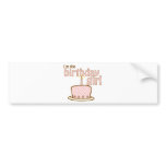 Birthday Girl Cake T-shirt Bumper Stickers