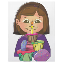 Birthday girl cupcakes letterhead by meltingstar Birthday girl cupcakes letterhead