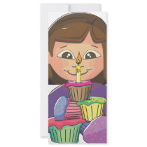 Birthday girl cupcakes rack cards by meltingstar Birthday girl cupcakes rack cards