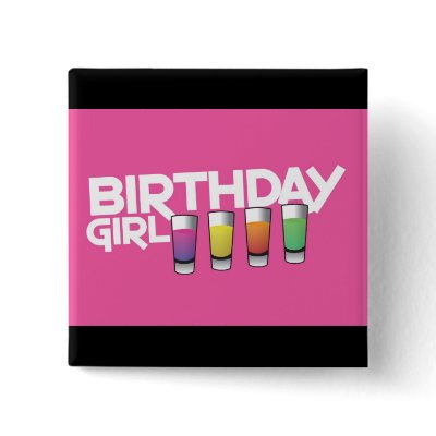 Birthday Girl greeting card in hot pink! by wickedgreetings