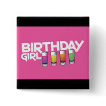 Birthday Girl greeting card in hot pink!