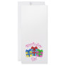 Birthday girl in pink with presents customized rack card