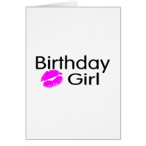 Birthday Girl (Kiss) Cards