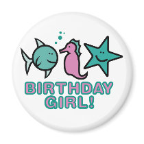 Birthday Girl! magnets by cuteforkids Birthday Girl! magnets