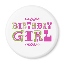 Birthday Girl Refrigerator Magnets