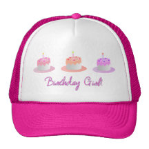 Birthday Girl Mesh Hats