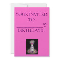 birthday-girl-party-hat, YOUR INVITED TO ______... invitations by macgirl12 birthday-girl-party-hat, YOUR INVITED TO ______... invitations