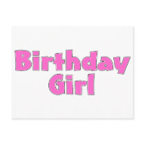 Birthday Girl Post Card