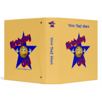 Birthday Girl Smiley Face Personalized Notebook binders