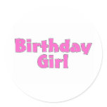 Birthday Girl Stickers