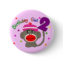 Birthday Girl --Two Year Old buttons