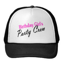 Birthday Girls Party Crew Trucker Hat