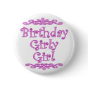 Birthday Girly Girl buttons